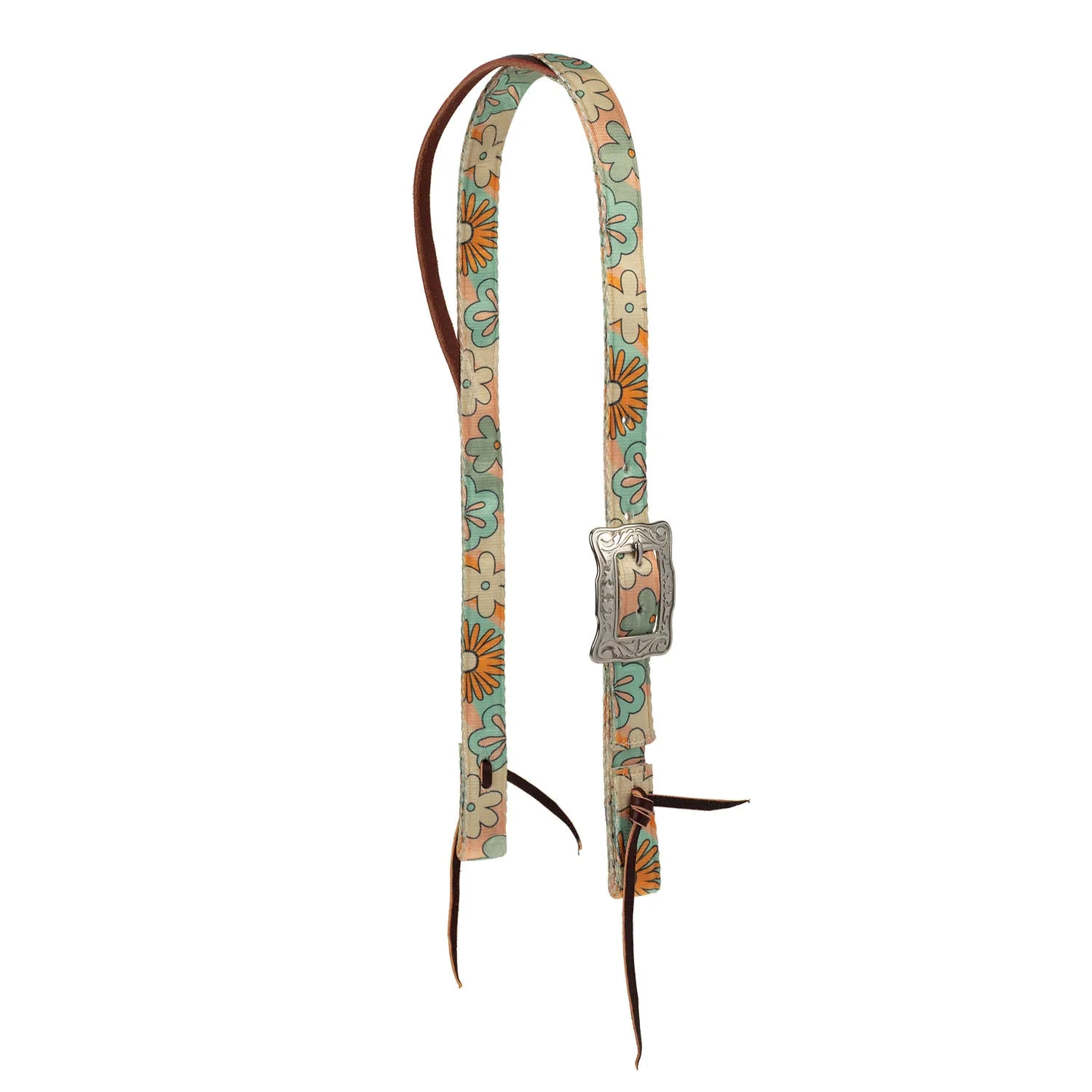 Weaver Patterned Nylon Split Ear Headstall for Horses - Image 2