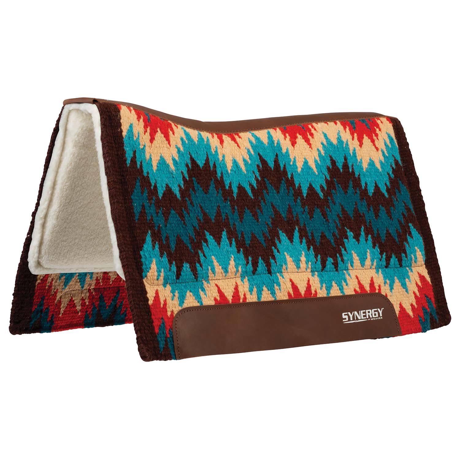Weaver Synergy Contoured Performance Wool & Fleece "Stampede" Saddle Pad - Image 1