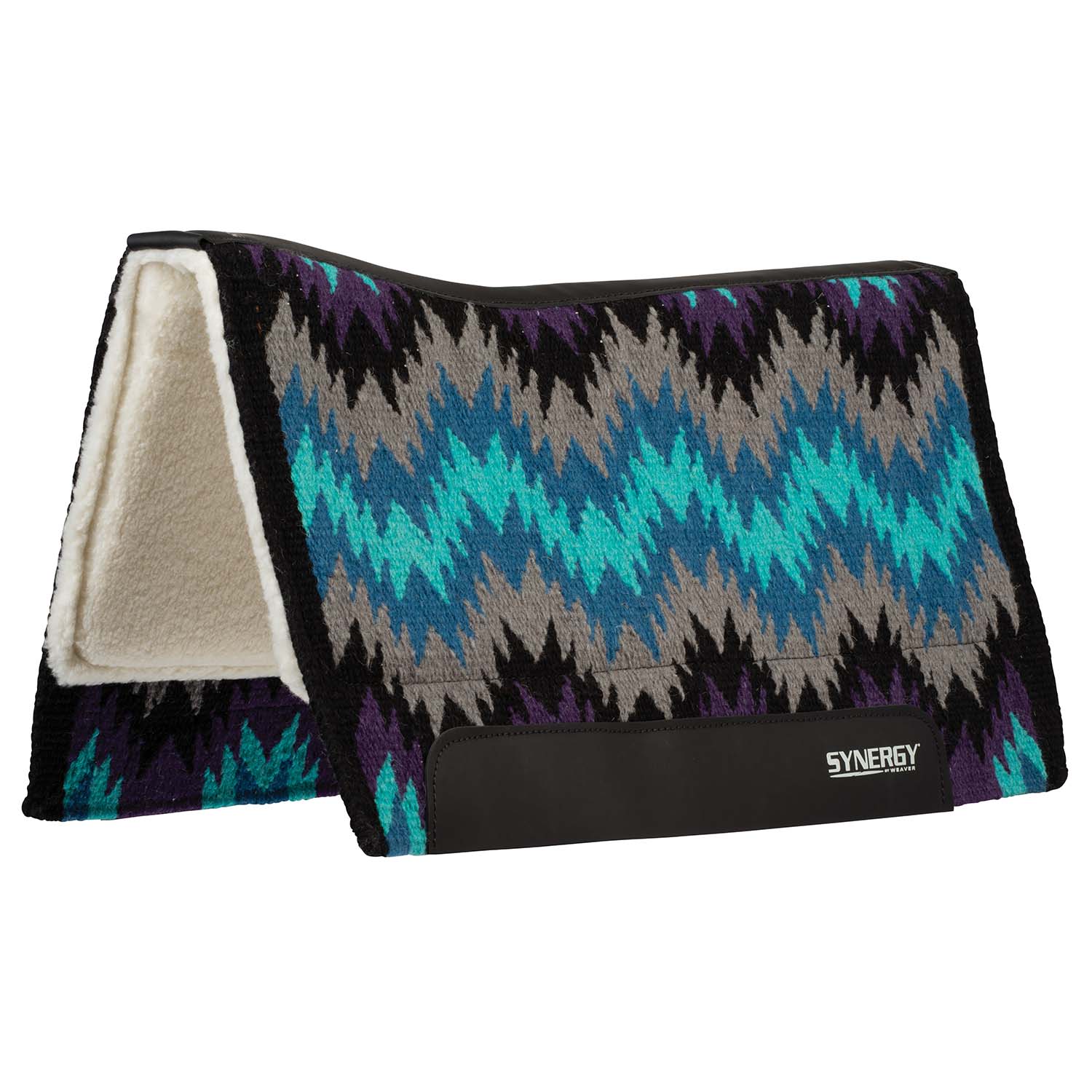 Weaver Synergy Contoured Performance Wool & Fleece "Stampede" Saddle Pad - Image 3