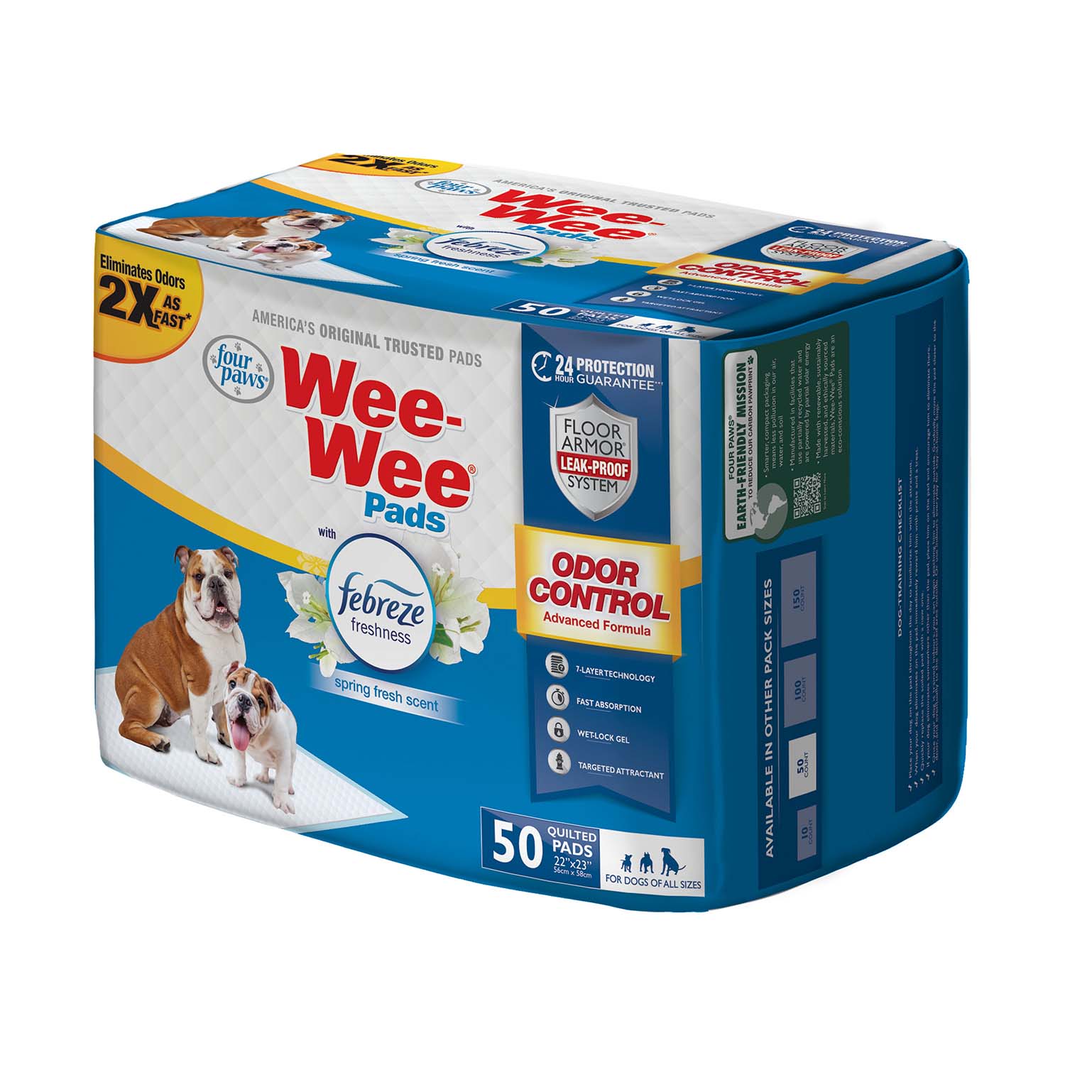 Wee-Wee Odor Control Dog Training Pads with Febreze Freshness - Image 2