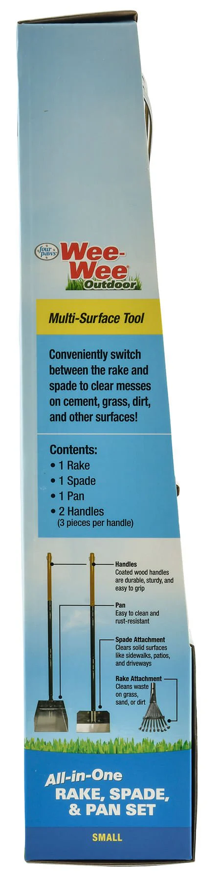 Wee-Wee Outdoor All-in-One Rake, Spade, & Pan Set - Image 3