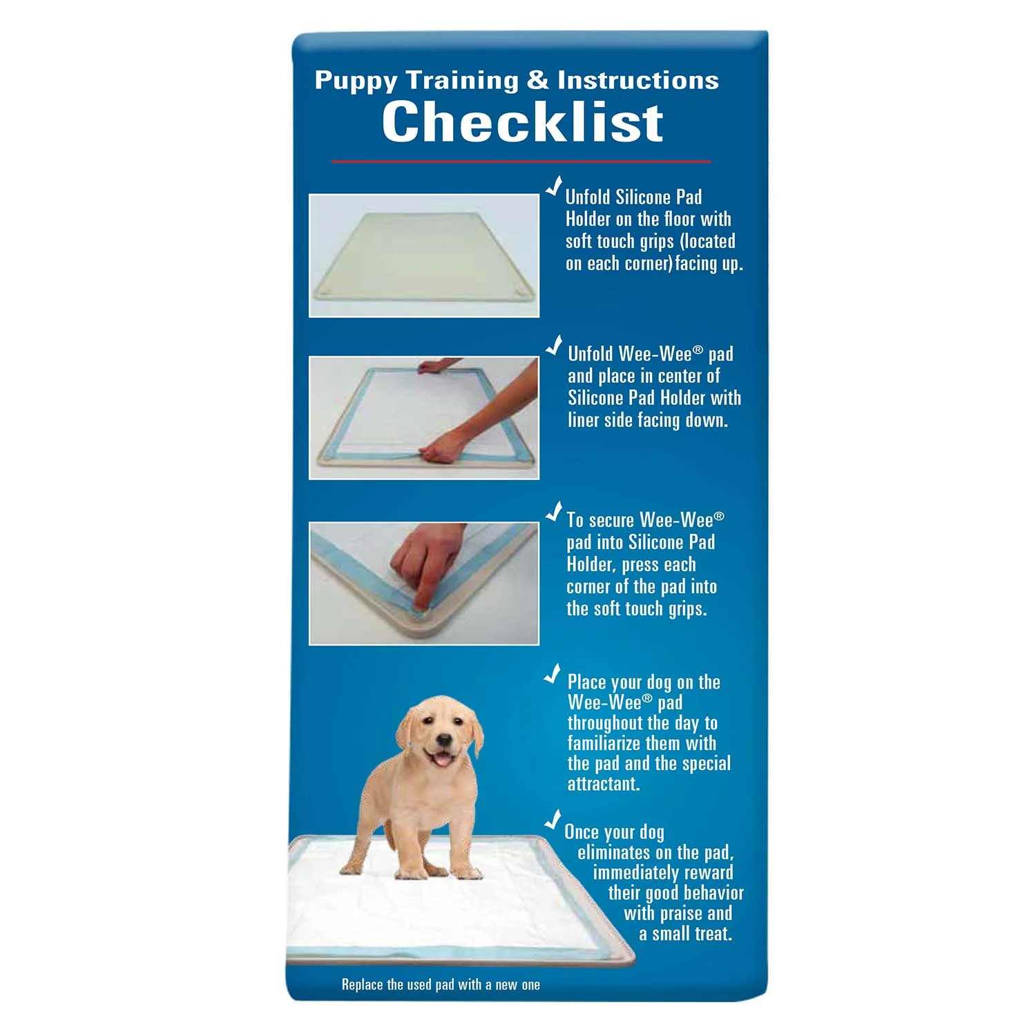 Wee-Wee Silicone Dog Housebreaking Pad Holder, 22" x 23" - Image 2