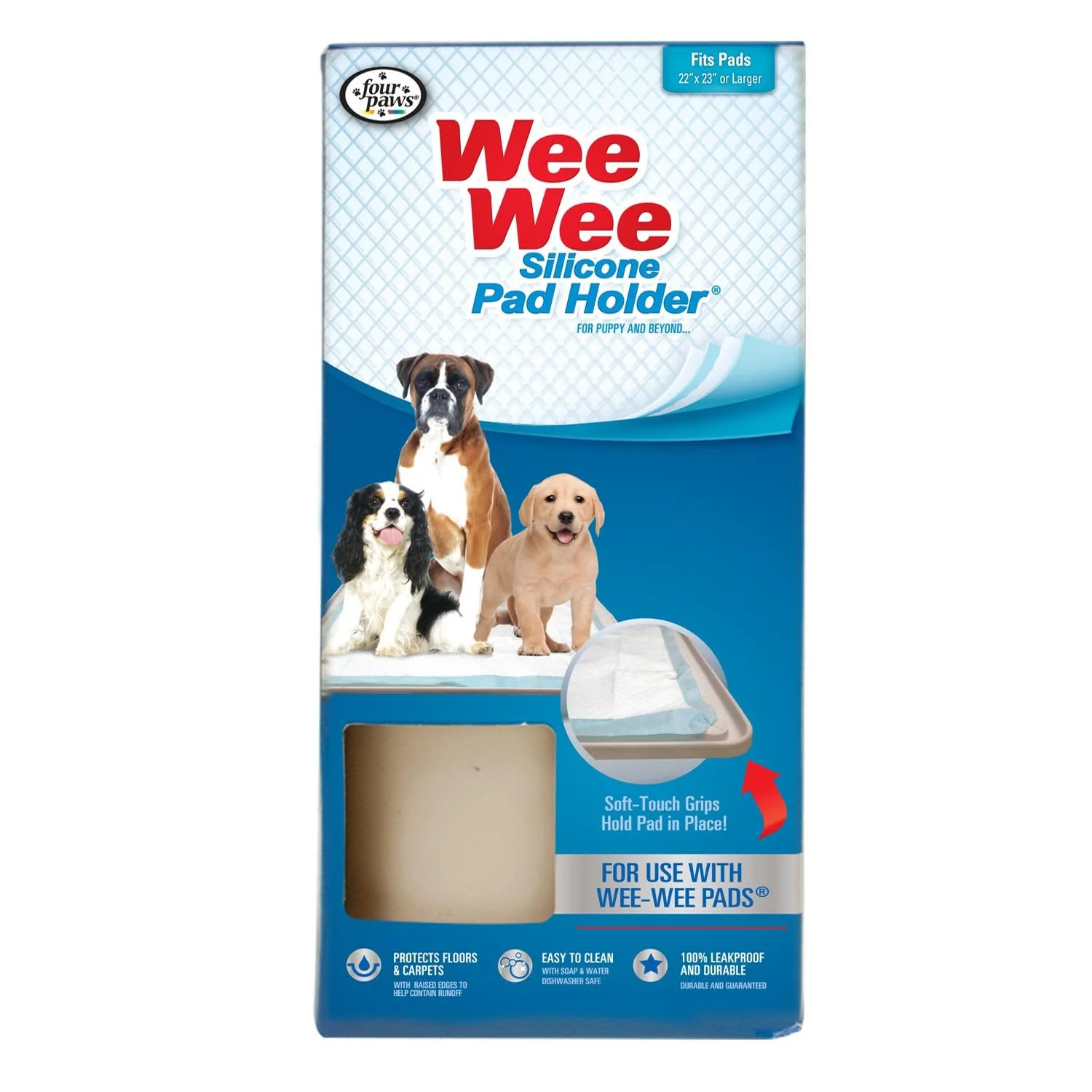 Wee-Wee Silicone Dog Housebreaking Pad Holder, 22" x 23" - Image 1