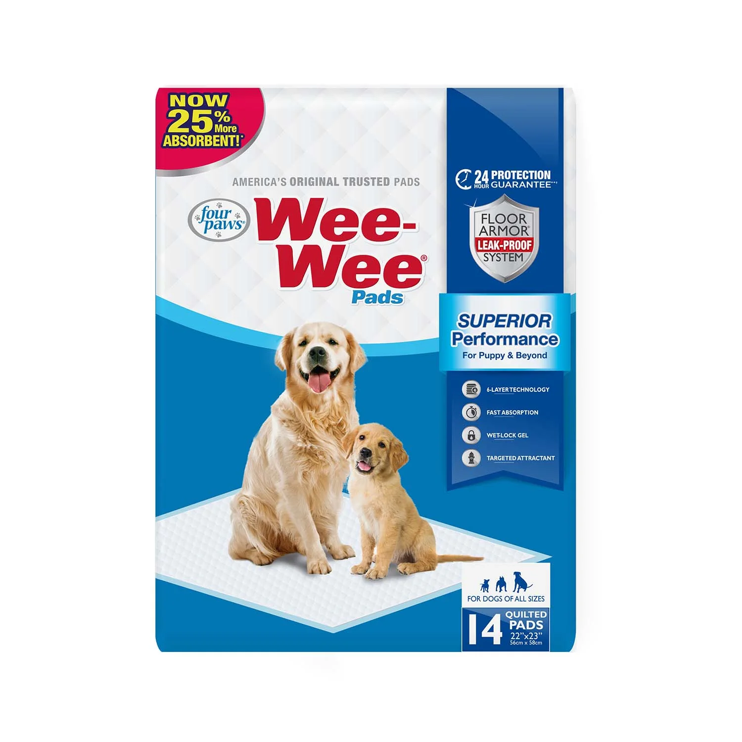 Wee-Wee Superior Performance Dog Pee Pads - Image 1