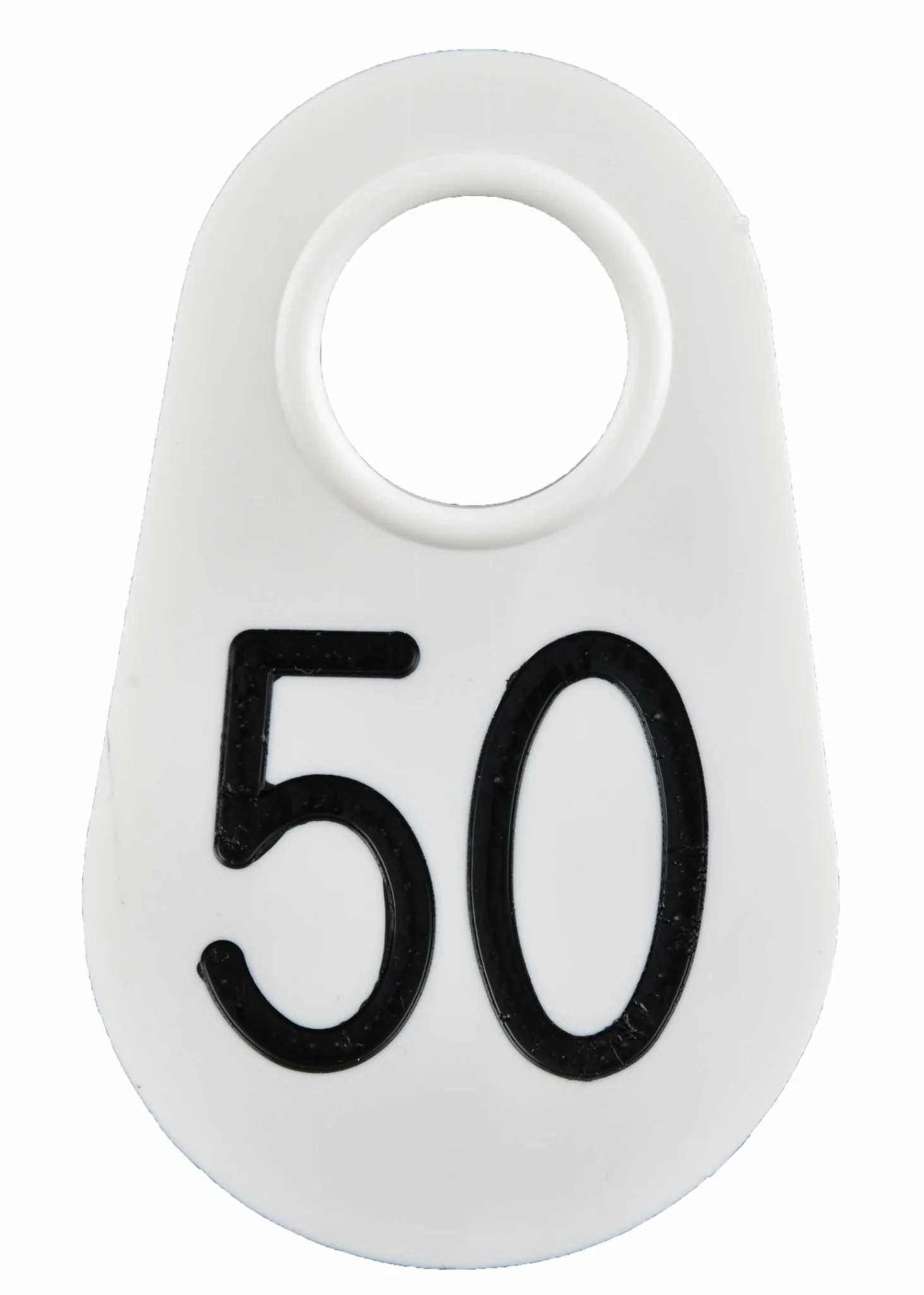 Bock’s Identi White Numbered Nylon Tags, 25 pk