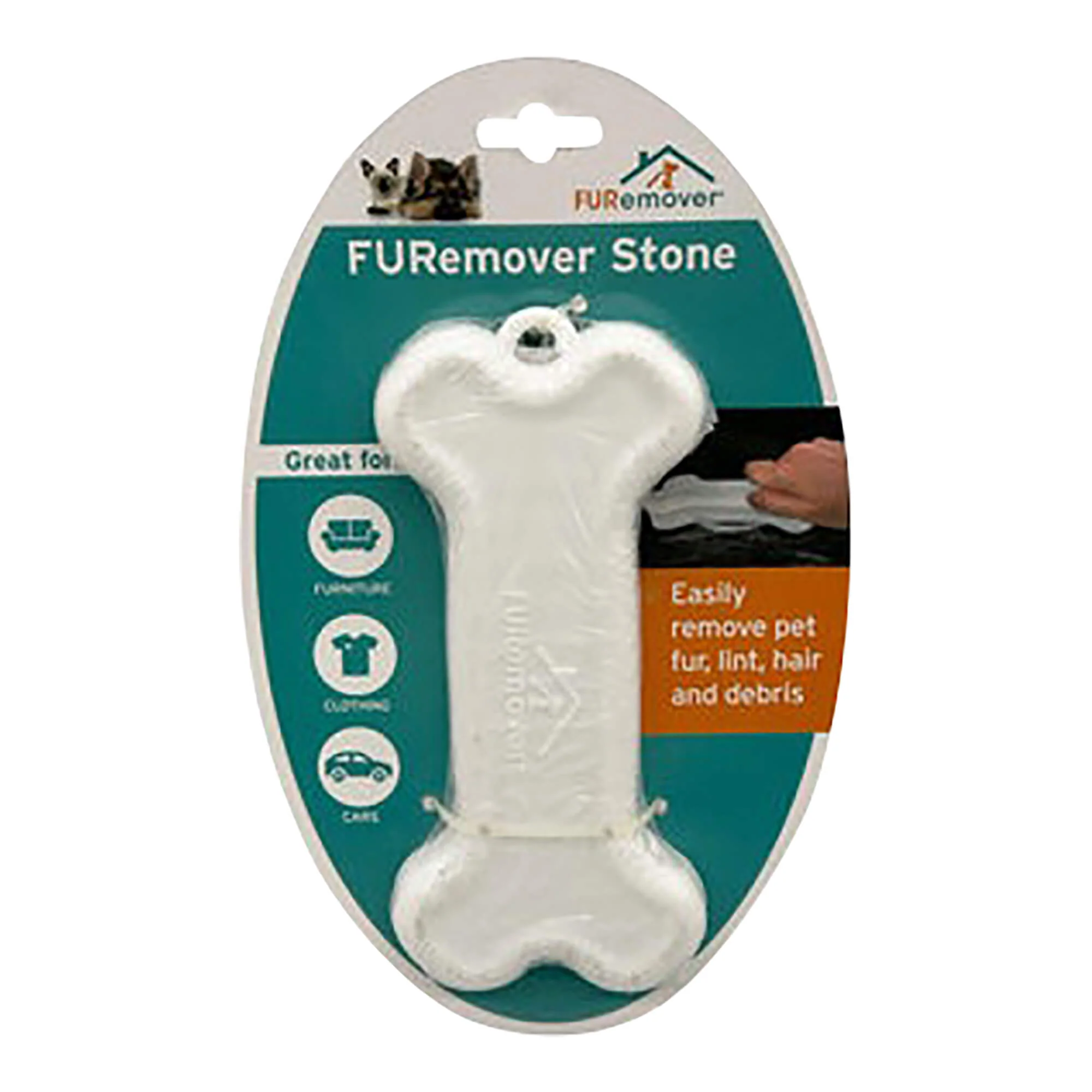 White Pumice Stone Pet Hair Cleaner - Image 1
