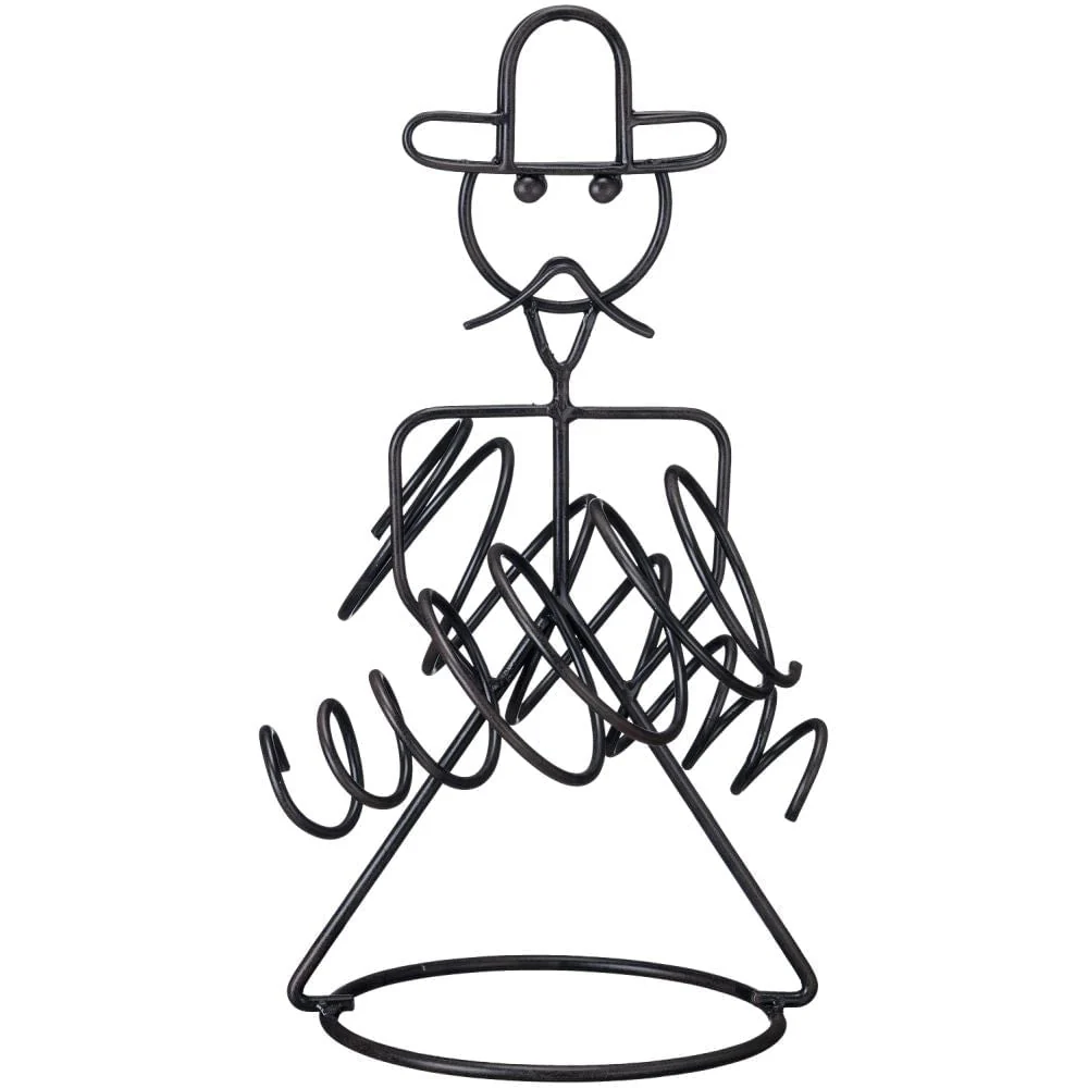Wire Cowboy Wine Holder - Image 1