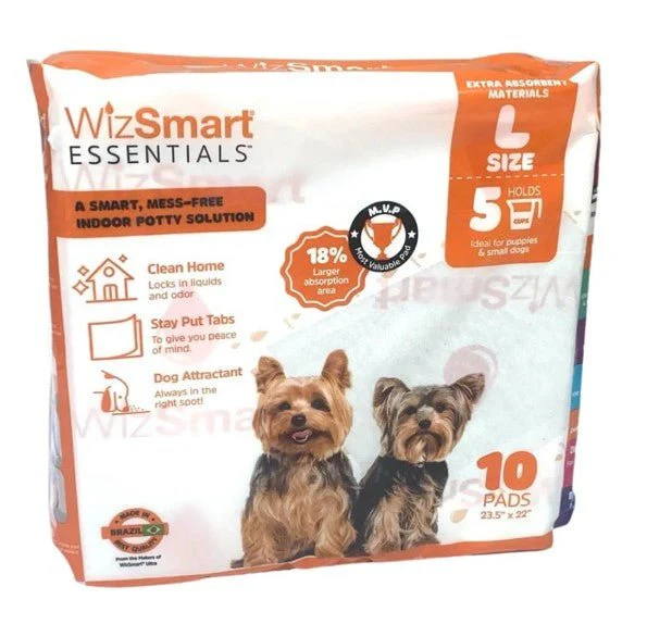 WizSmart Essentials Large Dog Training Pads for Puppies - Image 1