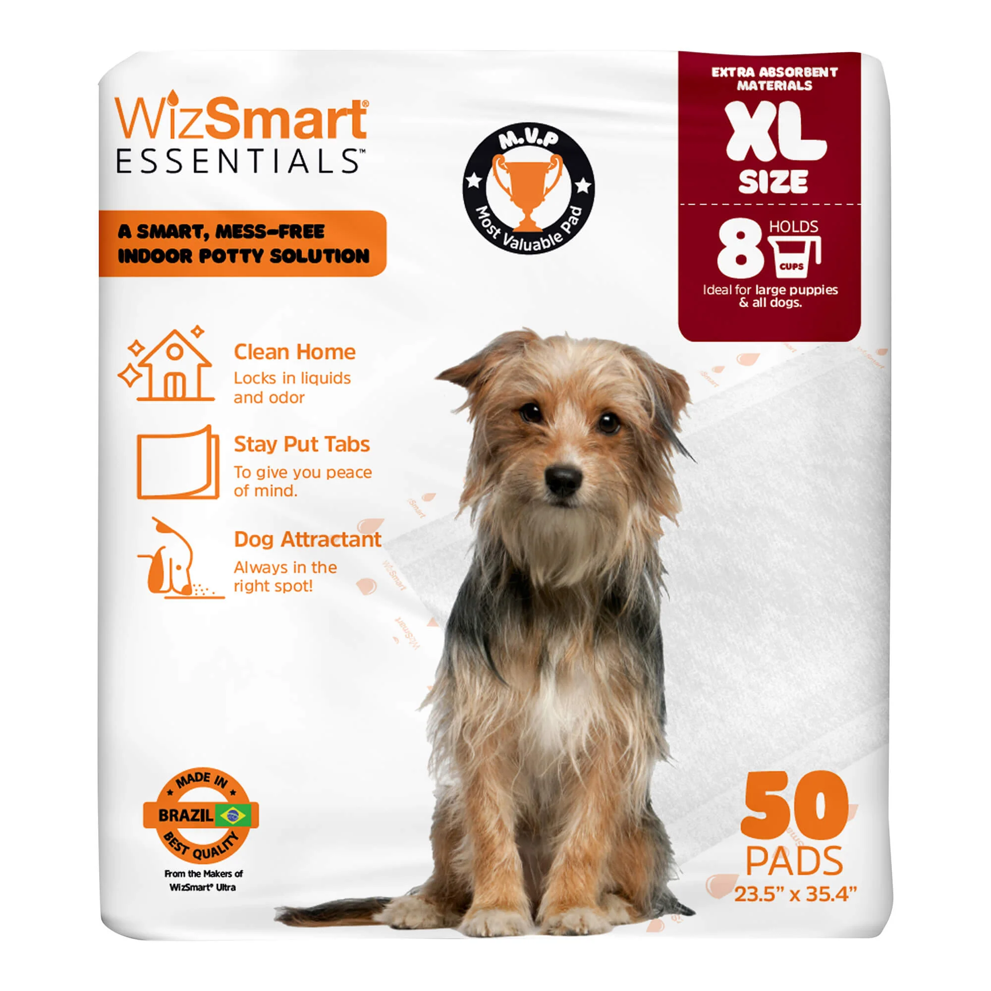 WizSmart Essentials Training Pads with Attractant for Dogs & Puppies, XL - Image 2
