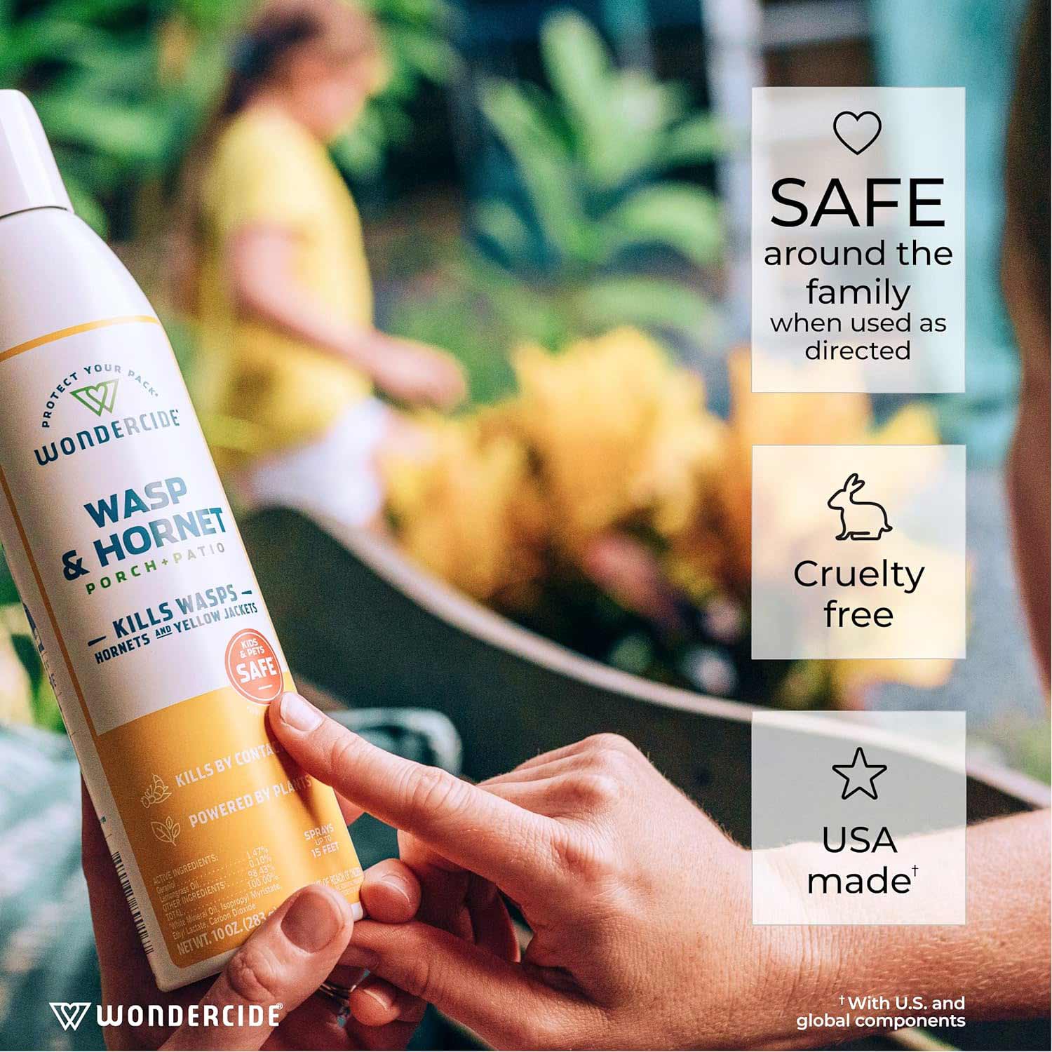 Wondercide Pet-Safe Wasp & Hornet Spray, 10 oz - Image 2