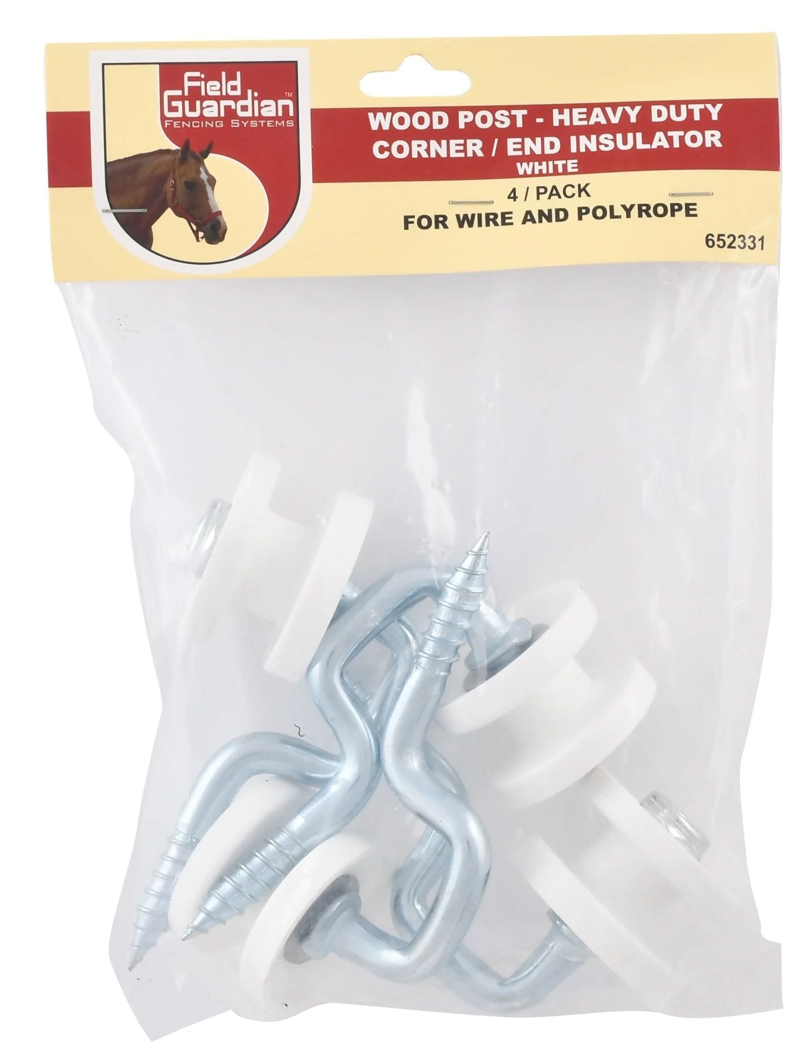 Wood Post Screw-In Corner Insulator, 4 pk - Image 3
