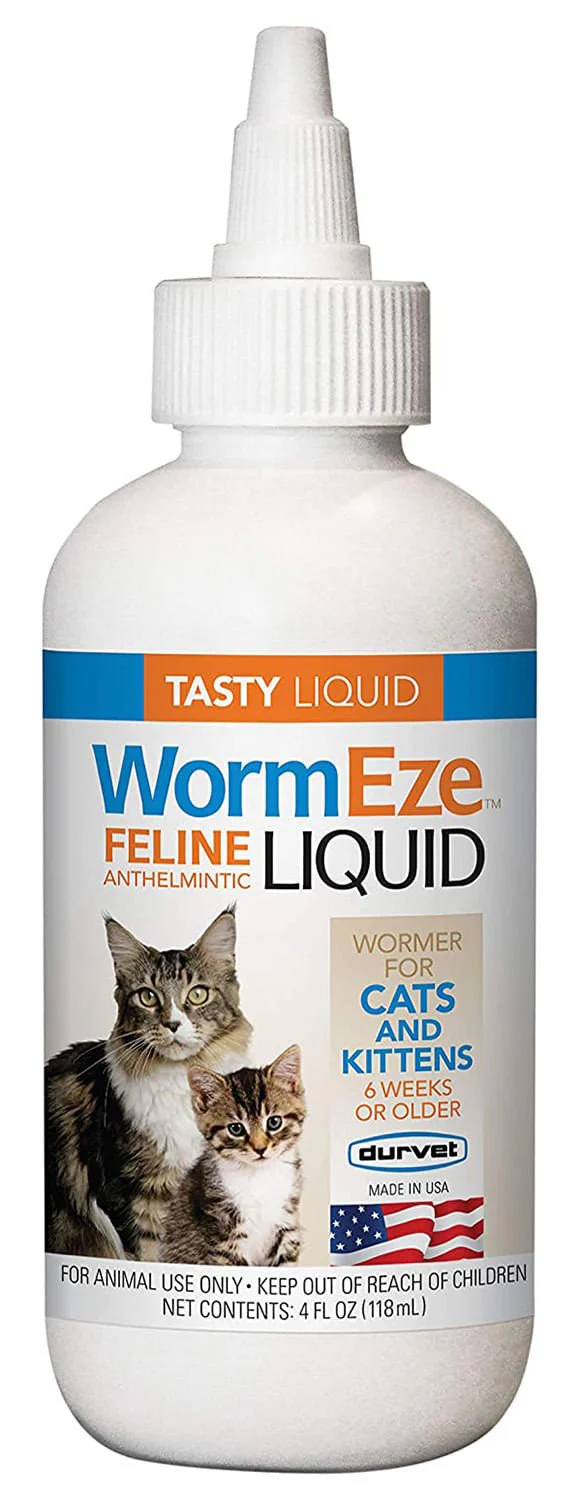 WormEze Feline Anthelmintic Liquid, 4 oz - Image 1