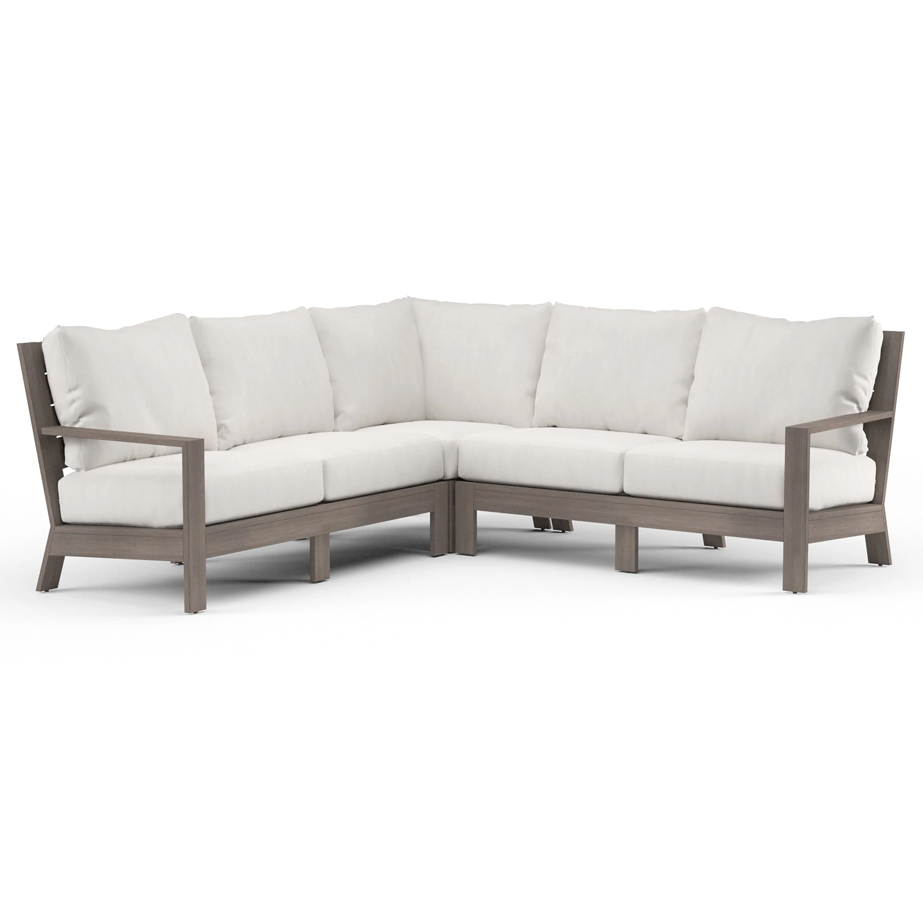 Laguna Sectional in Canvas Flax, No Welt