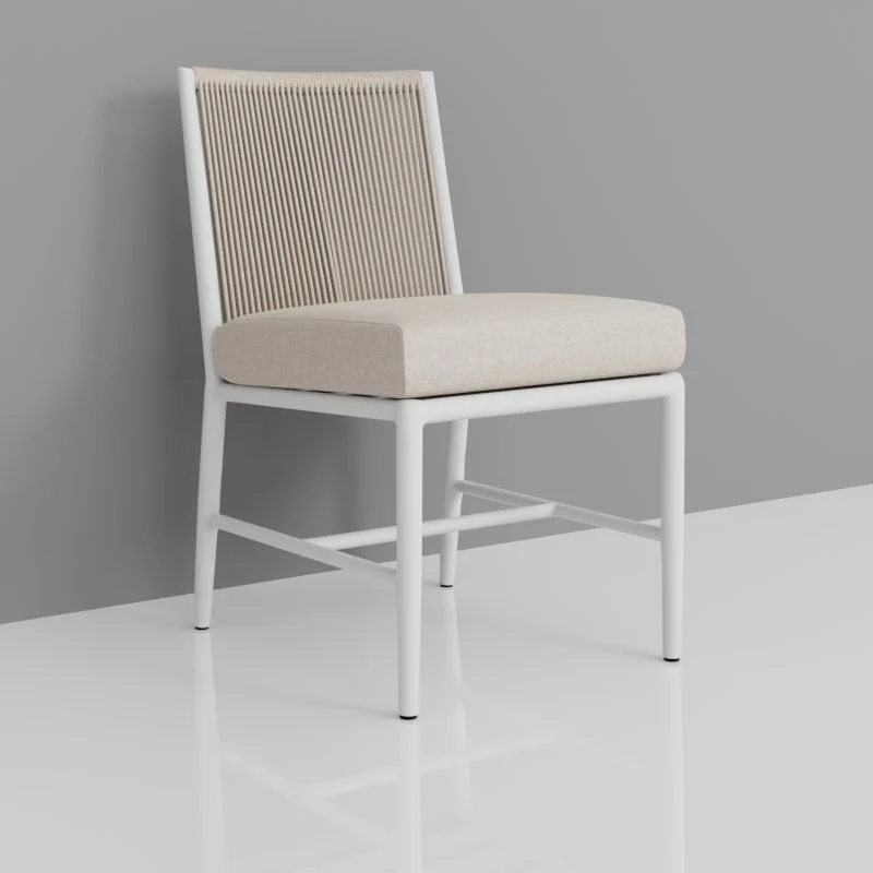 Sabbia Armless Dining Chair in Echo Ash, No Welt - Image 3