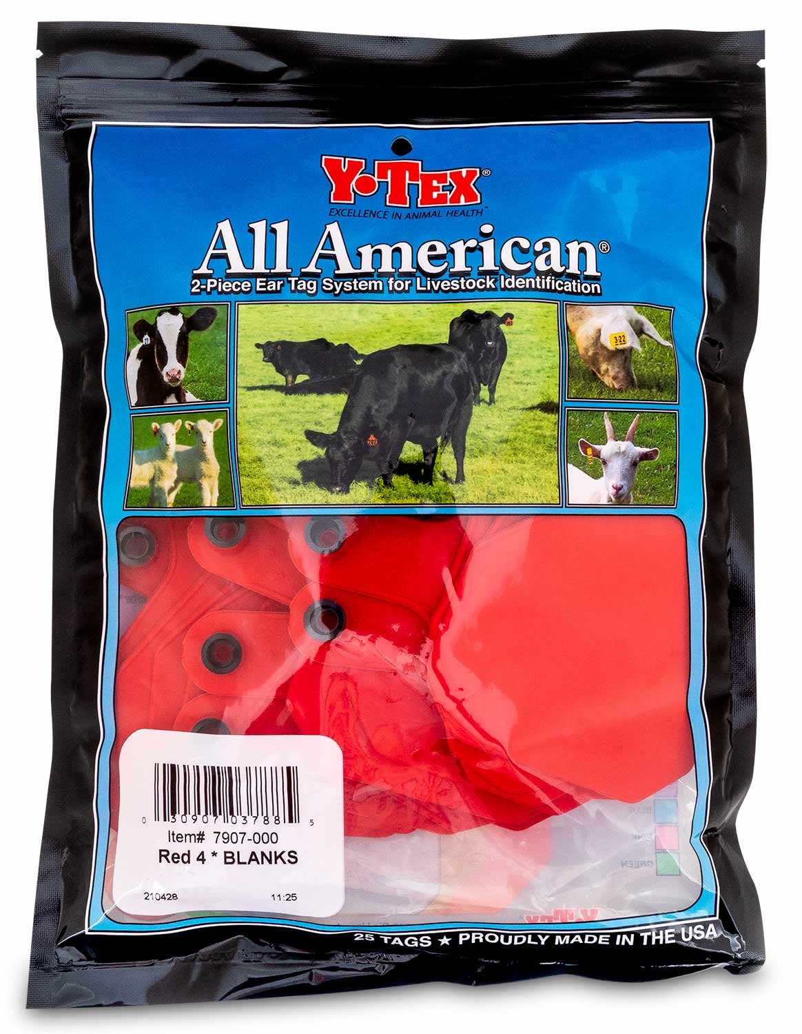 Y-Tex Blank 2-Piece Ear Tags, 25 ct - Image 3