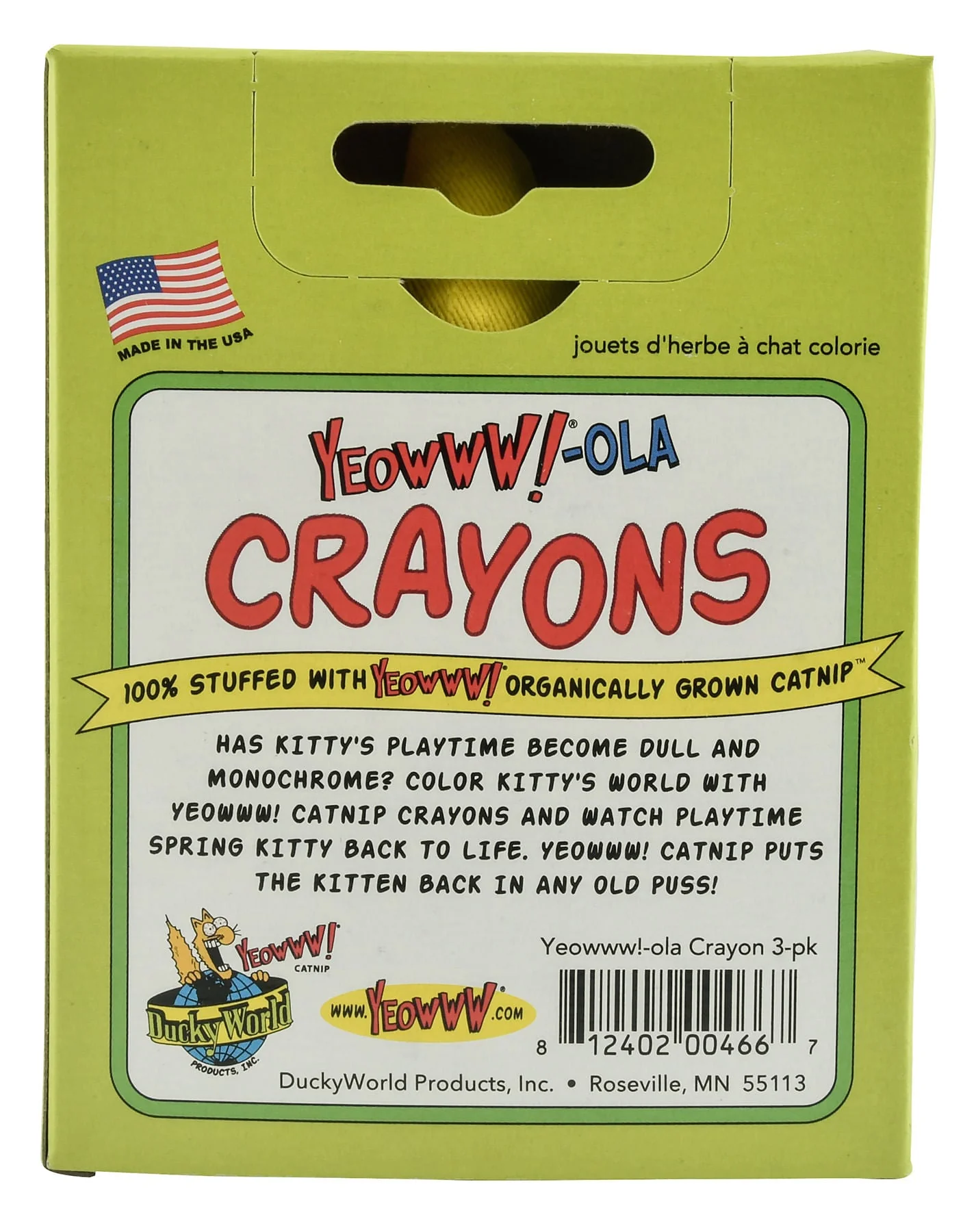 Yeowww!-ola Catnip Cat Toys Crayons, 3 Pack - Image 3