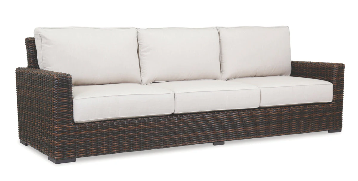 Montecito Sofa in Canvas Flax w/ Self Welt