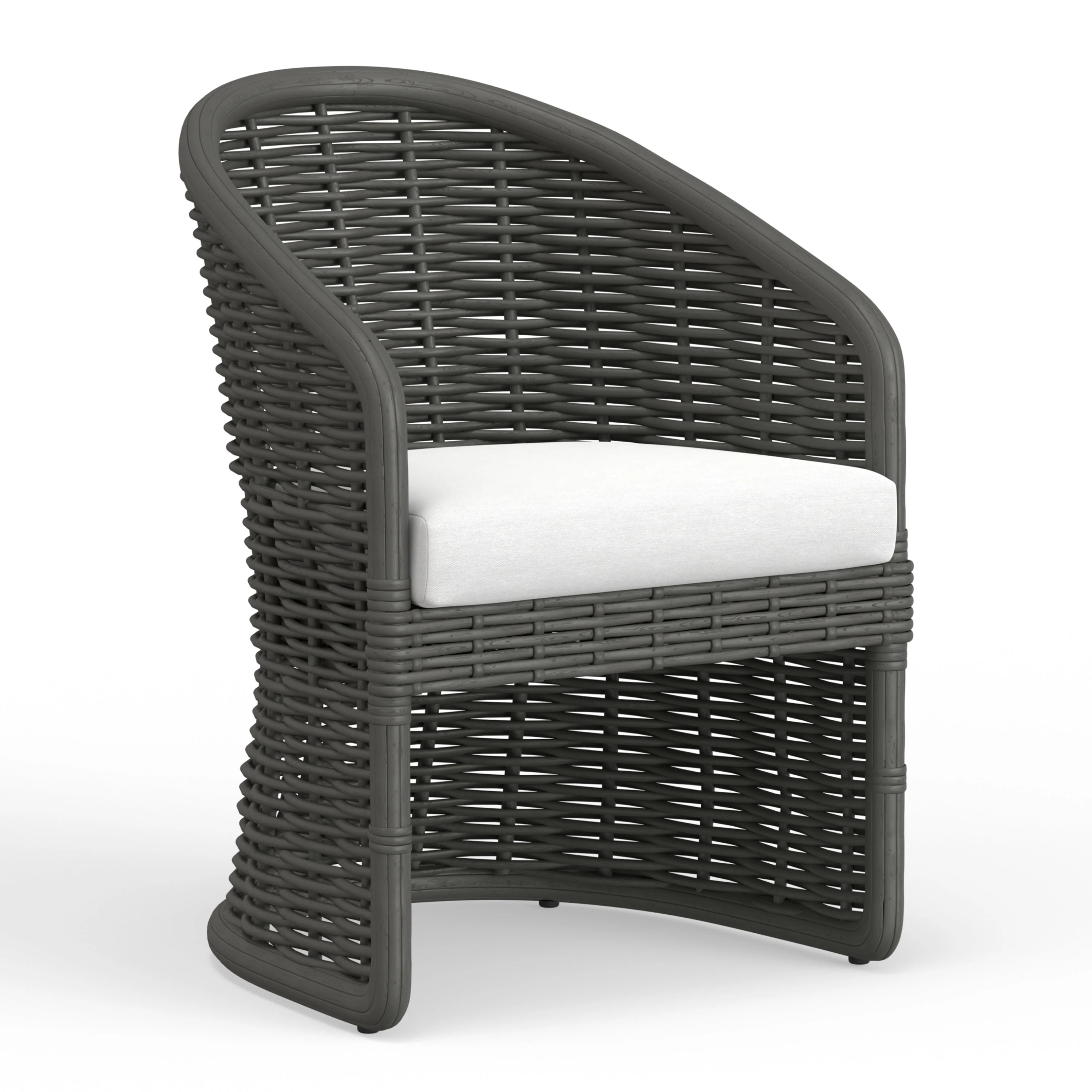 Cabo Dining Chair in Soothe Pearl w/ Flange Welt