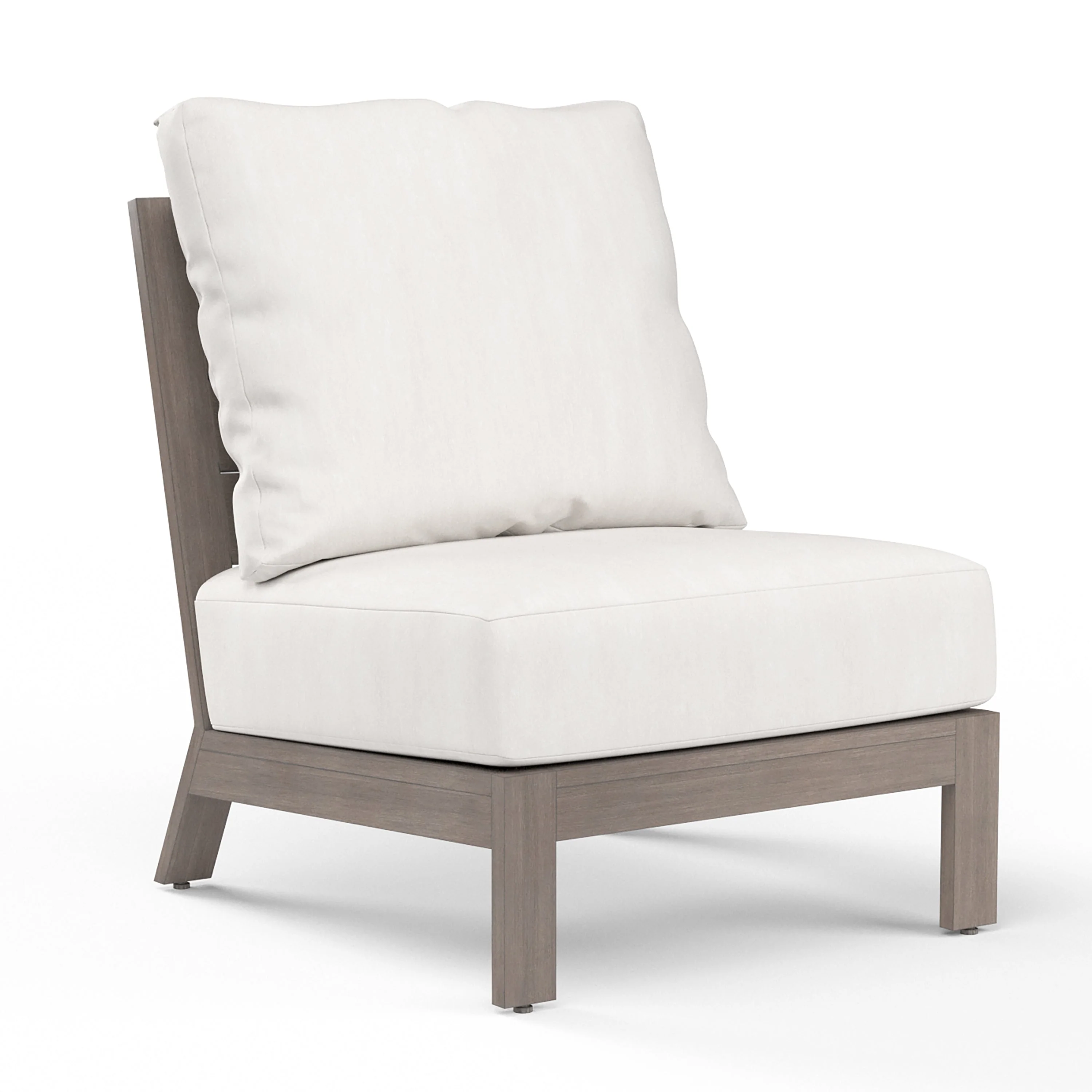 Laguna Armless Club in Canvas Flax, No Welt