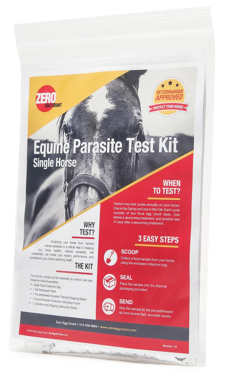 Zero Egg Horse Fecal Egg Count Test Kit - Image 2