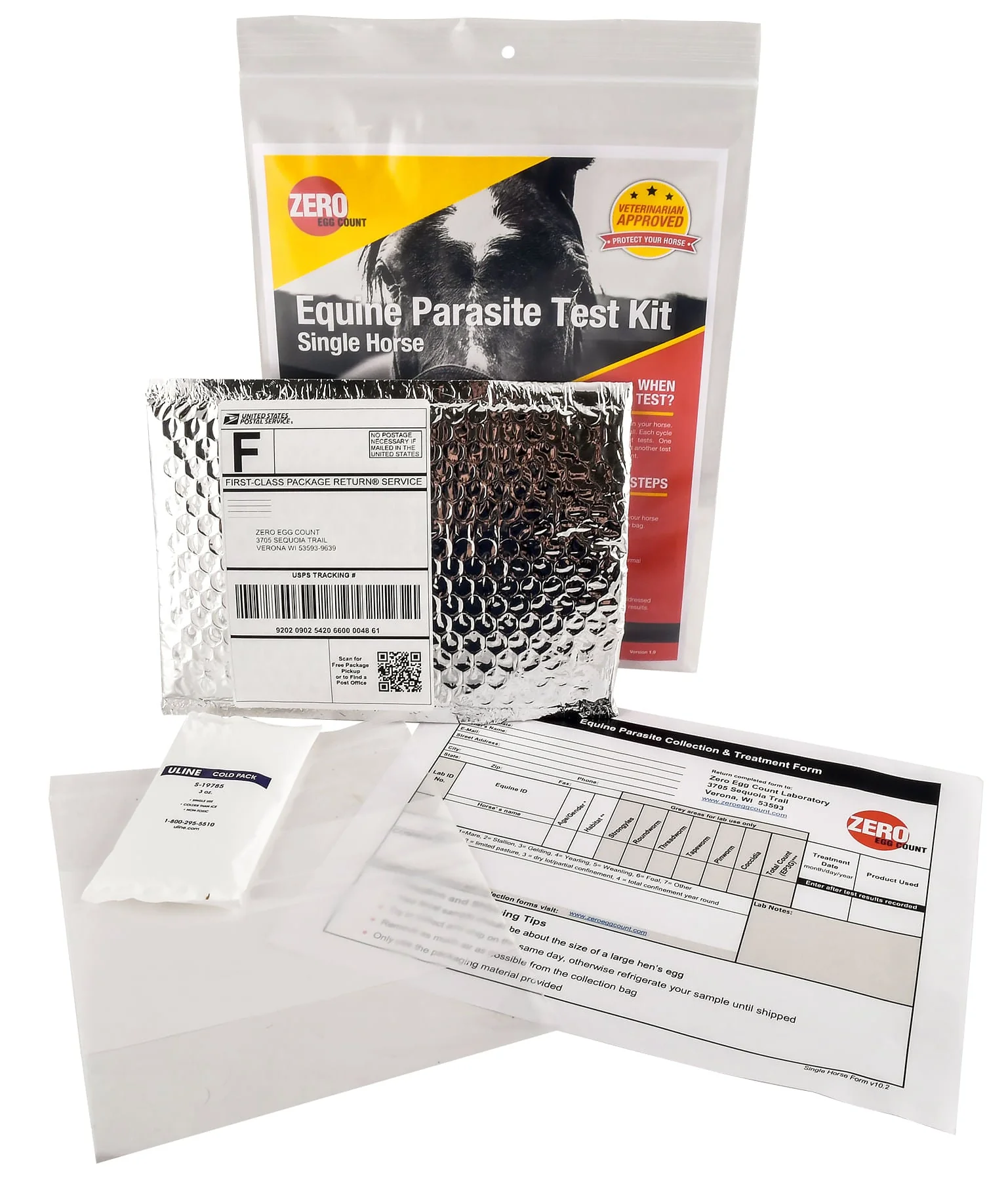 Zero Egg Horse Fecal Egg Count Test Kit - Image 1