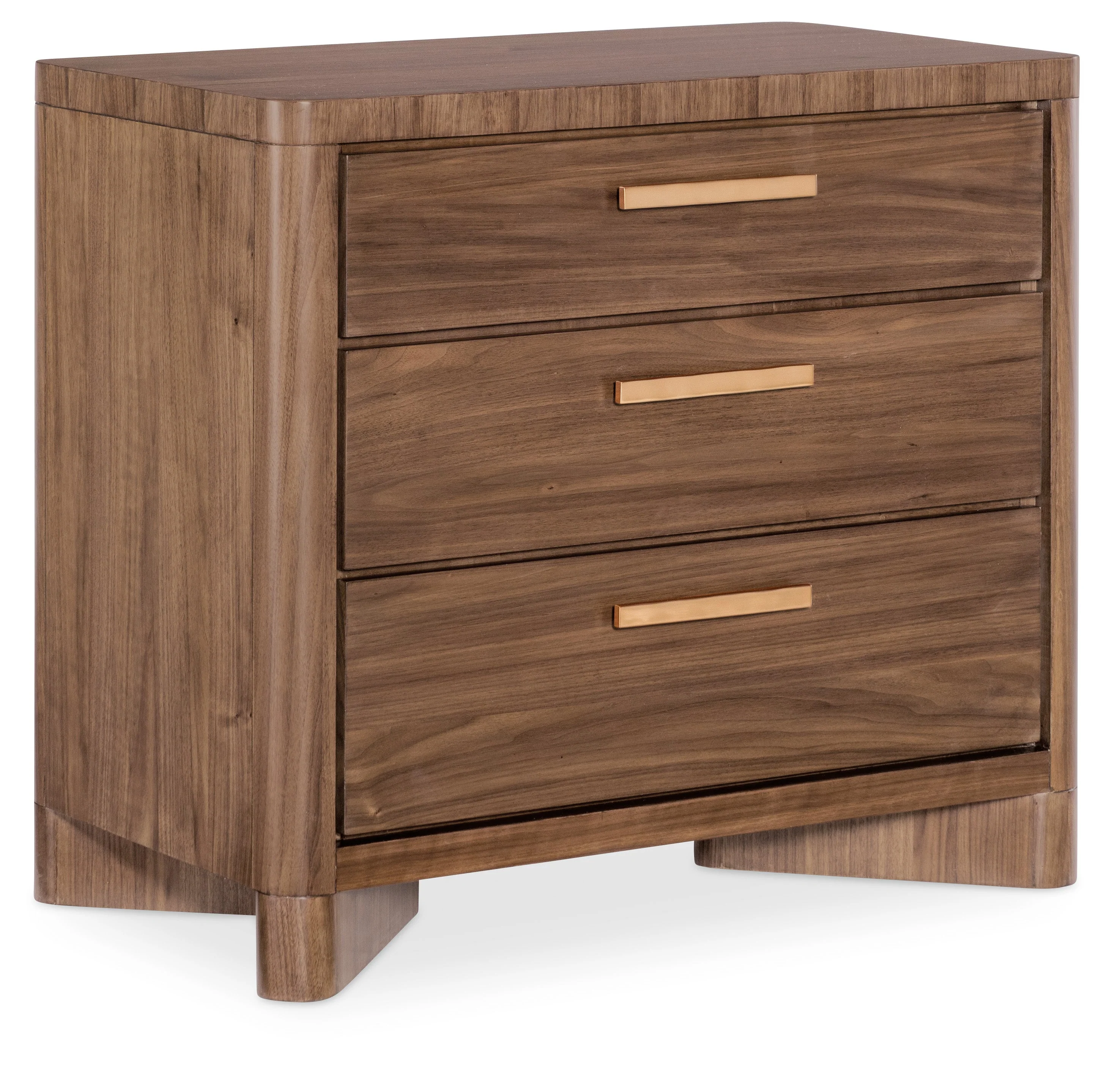 Eleana Three Drawer Nightstand | Wood - Image 1