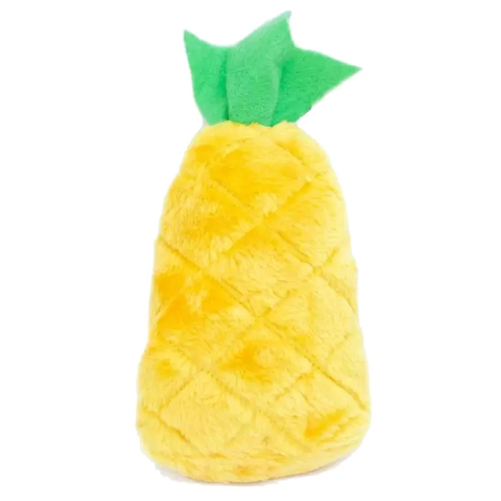 Zippy Paws NomNomz Pineapple Plush Squeaker Dog Toy - Image 2