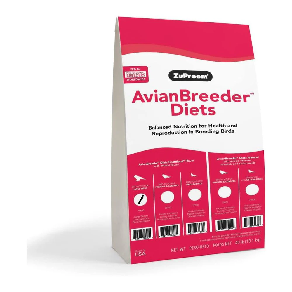 ZuPreem Avian Breeder Fruit Blend – High Protein Breeding Bird Food