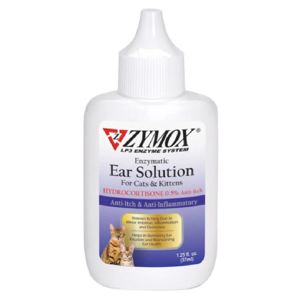 Zymox Cat/Kitten Ear Solution with .5% Hydrocortisone